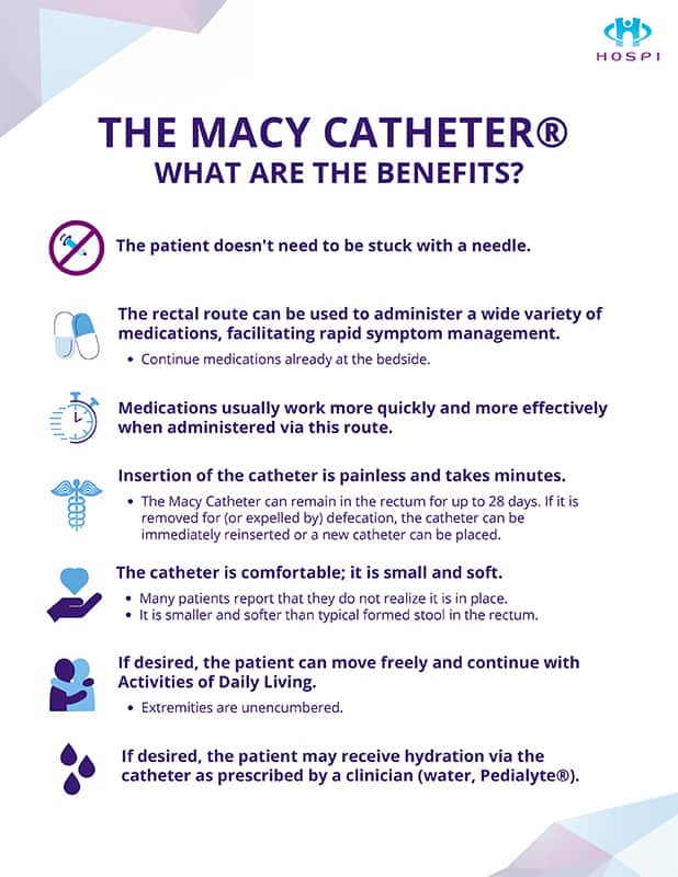 A preview of the Macy Catheter Benefits downloadable PDF file