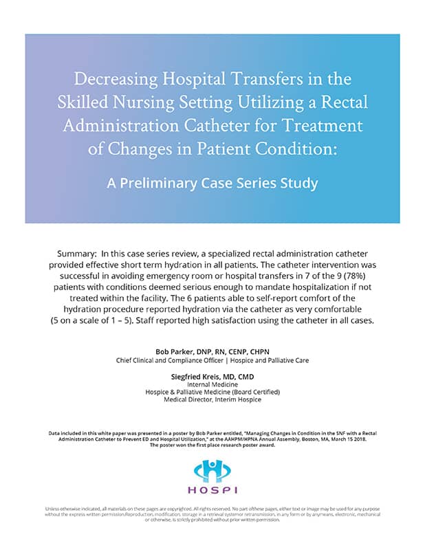 A preview of The Macy Catheter & Hospital Transfers downloadable PDF file