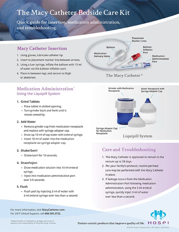 A preview of the Macy Catheter Quick Guide downloadable PDF file