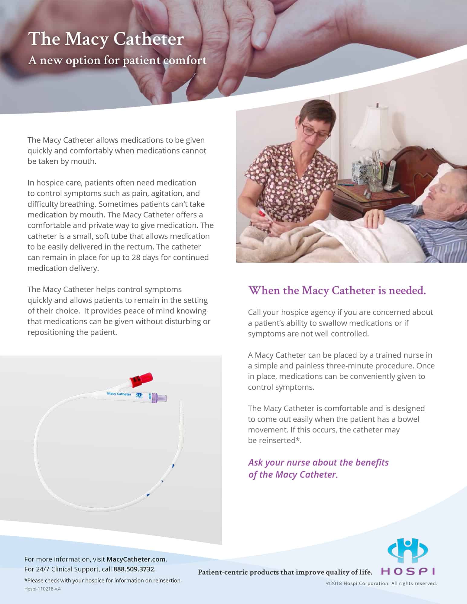 A preview of the Patient Caregiver Brochure downloadable PDF file