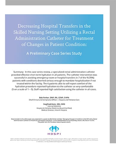 The cover page for our Decreasing Transfers in the SNF Setting case study