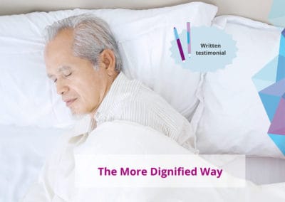 The More Dignified Way: Pain Controlled in 20 Minutes