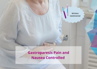 Gastroparesis Patient Controls Her Own Pain and Nausea Using the Macy Catheter