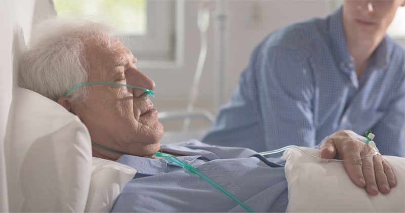 A hospice patient